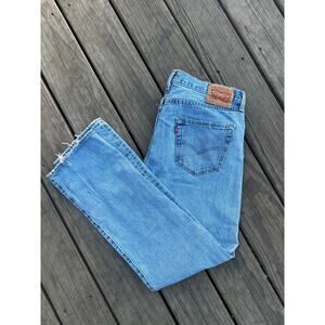 Levi’s 501 Original Straight Leg Vintage Wash Blue Jeans W33 L32